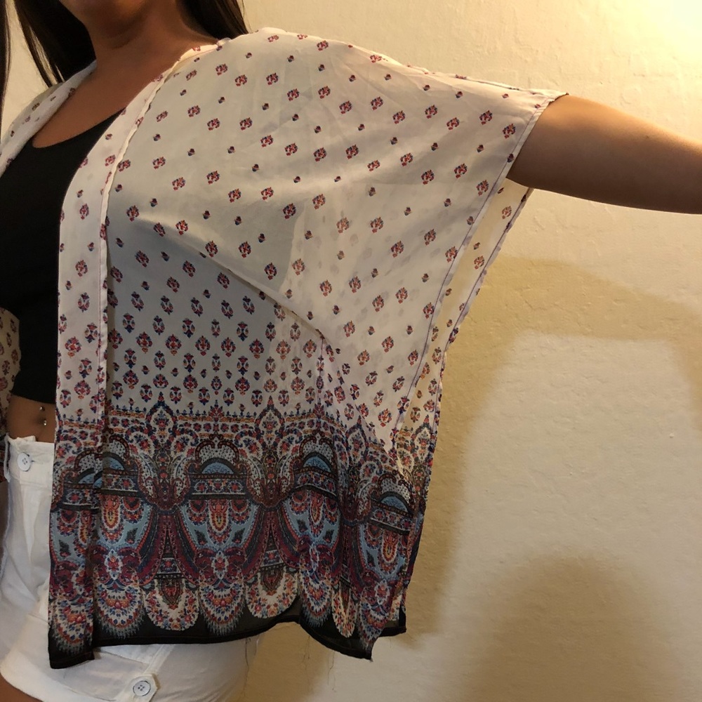 Printed kimono
